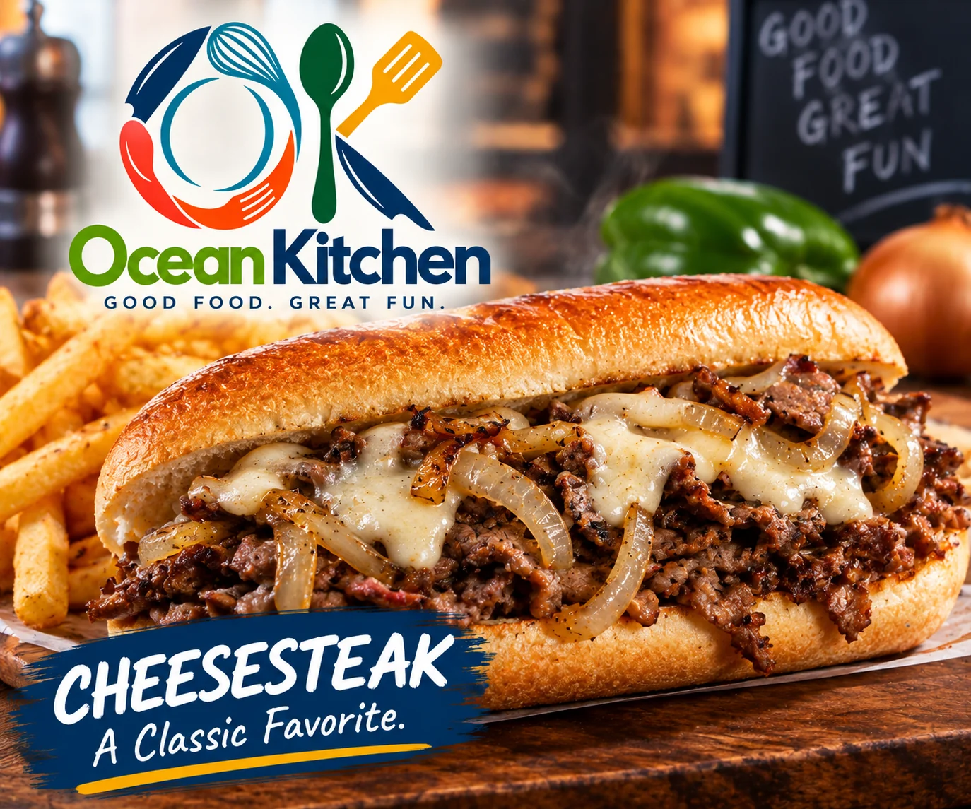 Ocean Kitchen Cheesesteak